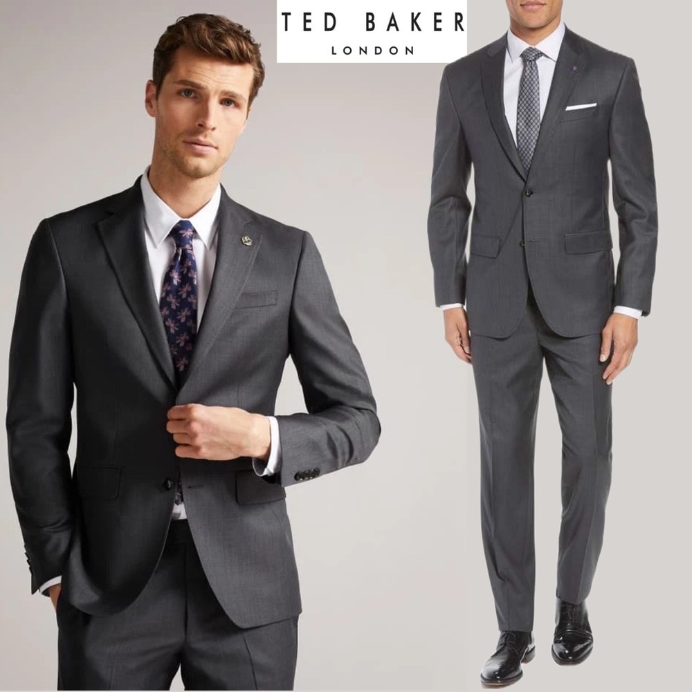 $749‼️TED BAKER LONDON Endurance ‘JAY CT’ Sport Coat Blazer Suit Jacket Wool 40L